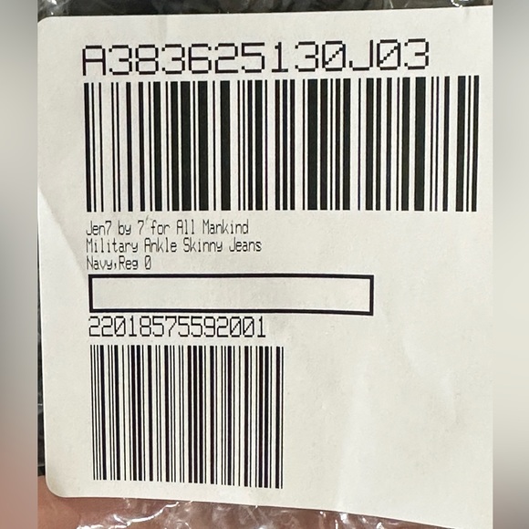 Jen 7 Navy Utility “7 for all mankind” skinny ankle Size 0 - Picture 4 of 12